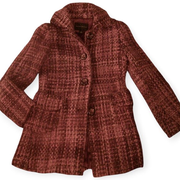 Banana Republic Jackets & Blazers - BANANA REPUBLIC Wool Tweed Single Breasted Coat XS